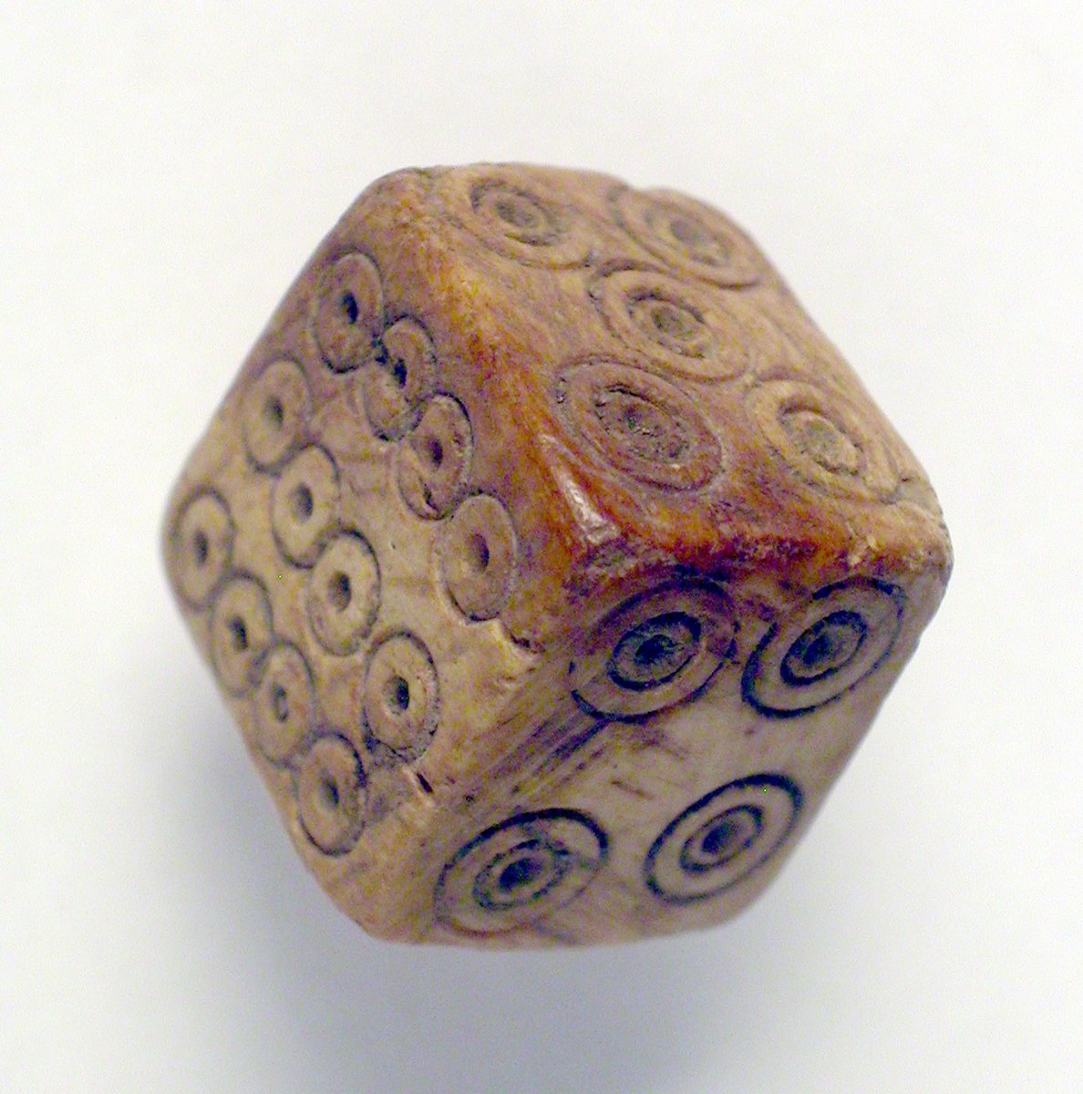 Carved bone dice from Coptic Egypt – Museum of Fine Arts, Budapest