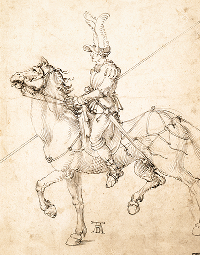 Albrecht Dürer: Rider with Lance, 1502