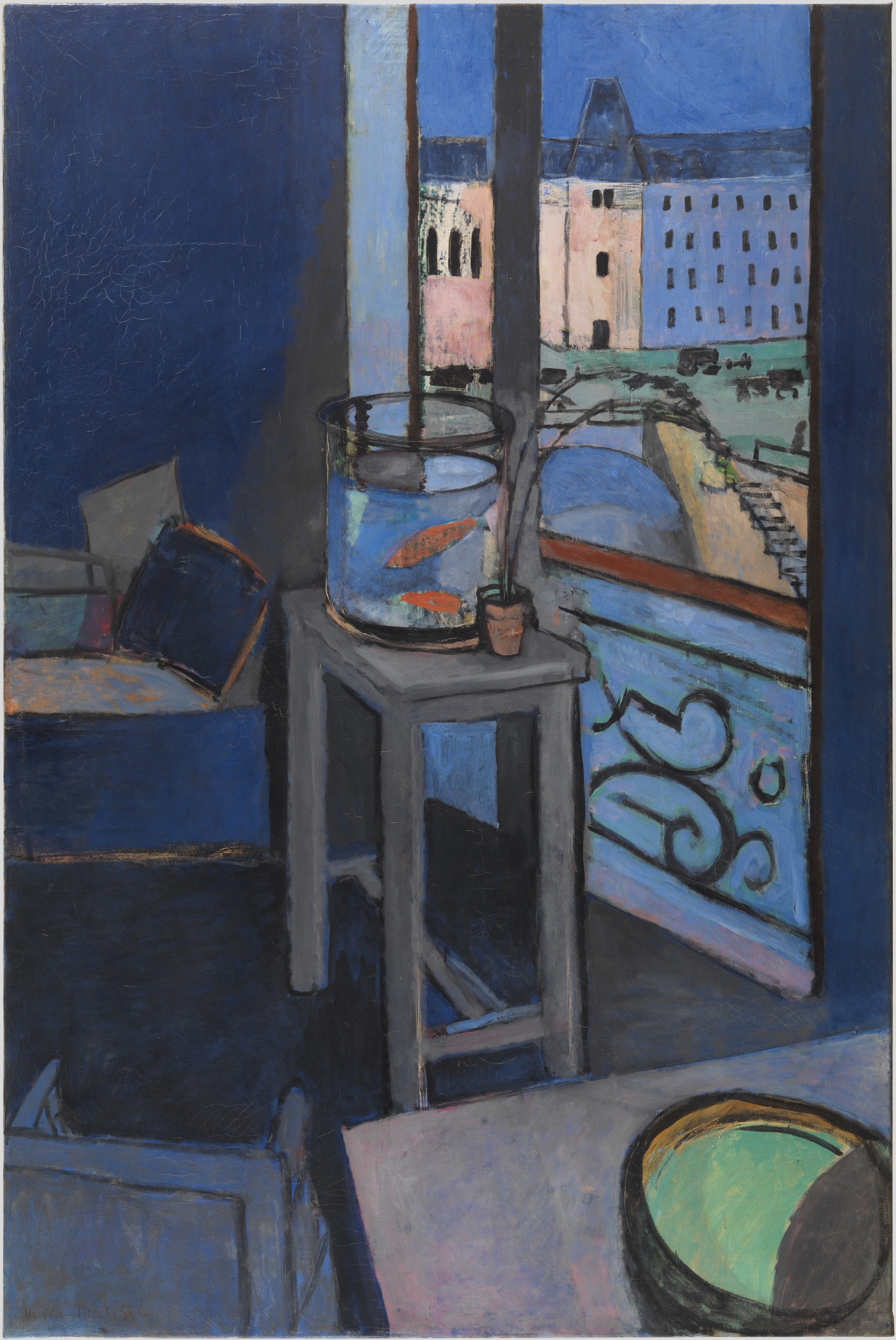 AF358 Affiche exposition Henri Matisse BOCAL ET POISSON ROUGE 