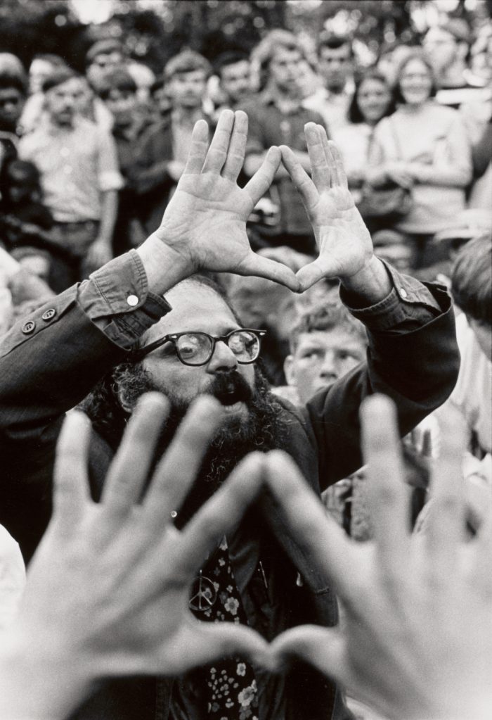László Kondor, Allen Ginsberg at Peace, Love Protest, Grant Park, Chicago, 1968